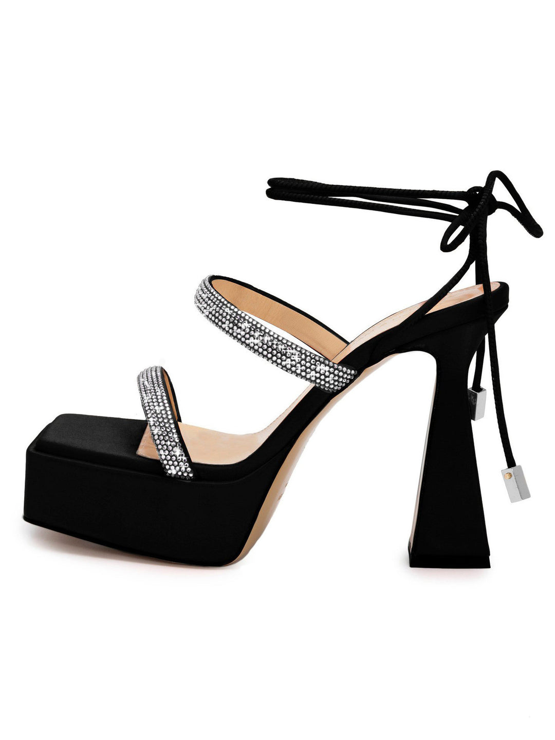 Femme Platform Højhælede Sandaler med Strass-Accenter Stilla