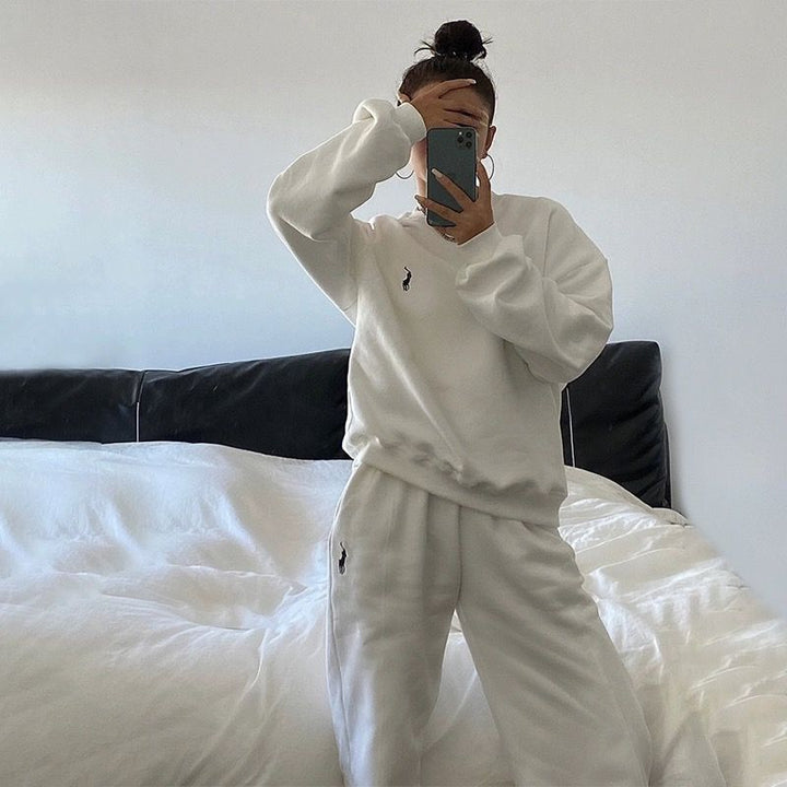 Kvinders komfortable sweatpants med praktiske lommer og elastisk talje Skovae