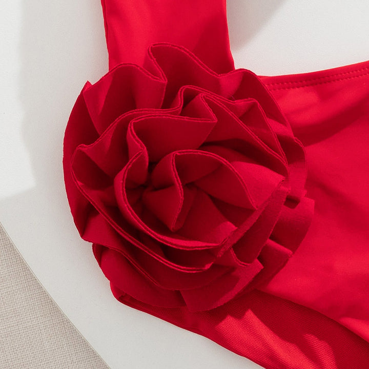 Dame En-sidet Badedragt med elegante Blomstermotiver og komfortabel pasform Stilla