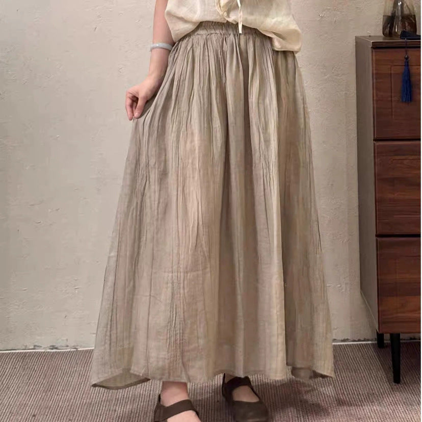 Femme Flowing A-Line Maxi Nederdel Stilla