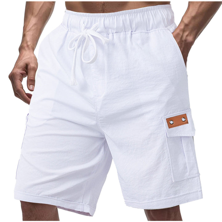 Herrer moderne Cargo-shorts med praktiske sidelommer og elastisk talje Stilla