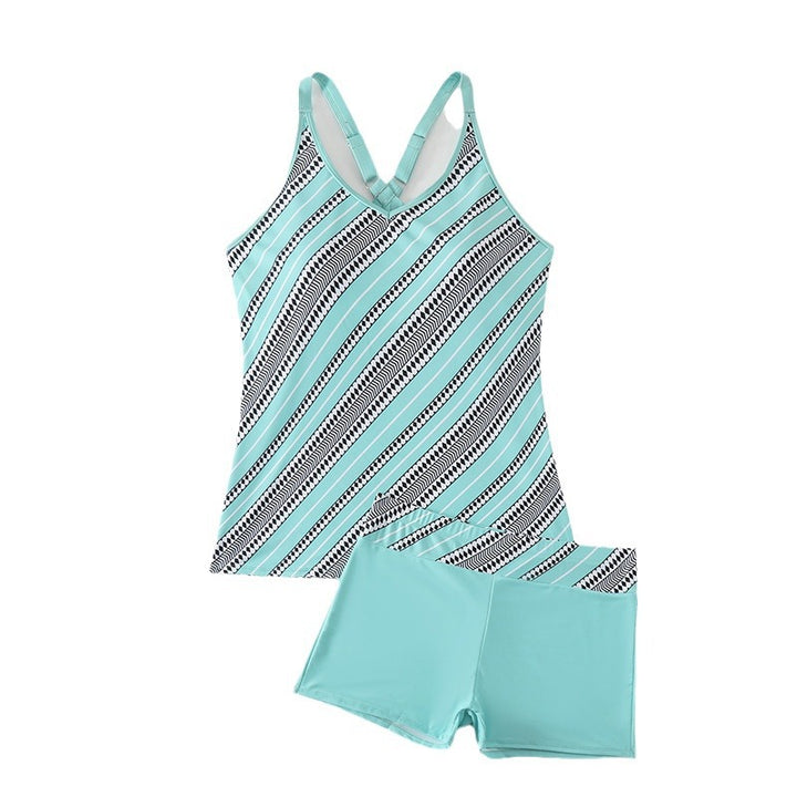 Damer Sporty Tankini-sæt med stilfulde stropper og moderigtig snit Skovae