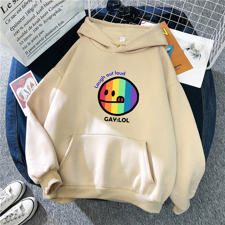 Kvinder hoodie med farverig grafisk print Skovae