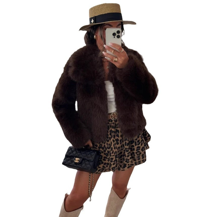 Femme Luxe Künstig pelsjakke Stilla