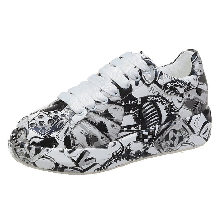 Dame Mode-Sneakers med kreativ grafikdesign Stilla