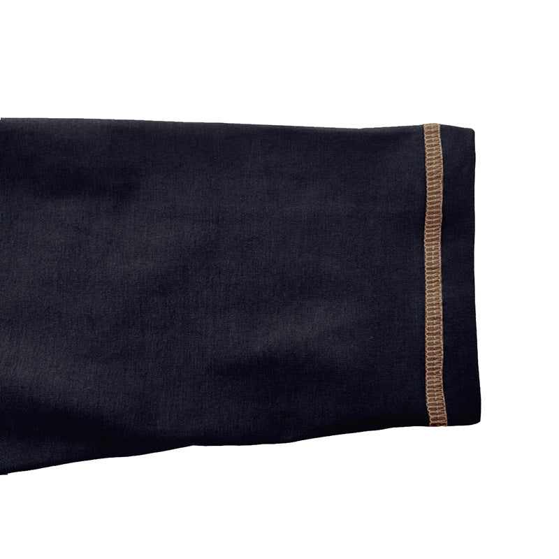 Herrer polo shirt med lange ærmer og moderne krave Stilla