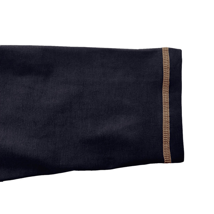 Herrer polo shirt med lange ærmer og moderne krave Stilla