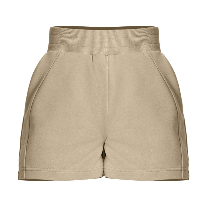 Dame behagelige sports-shorts med elastisk bund og sidelommer Stilla