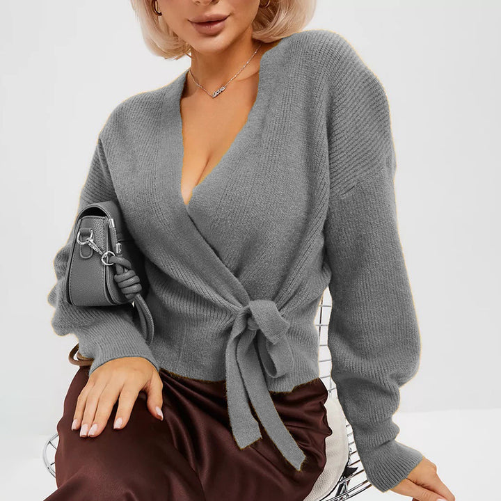 Femme Wrap Front Strikjakke Stilla