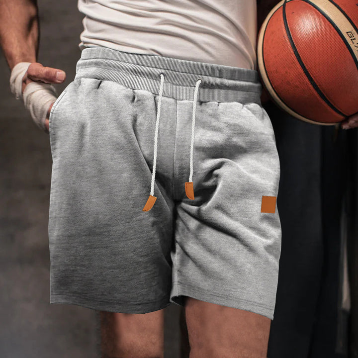 Herre Sportlige Basketballshorts med åndbar teknologi og praktiske sidelommer Stilla