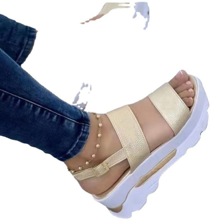 Dame Sporty platform-sandaler med justerbare stropper og ergonomisk fodseng Stilla