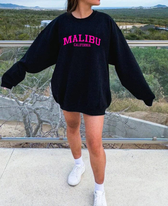Kvinders sweatshirt med afslappet California-logo og blødt materiale Stilla
