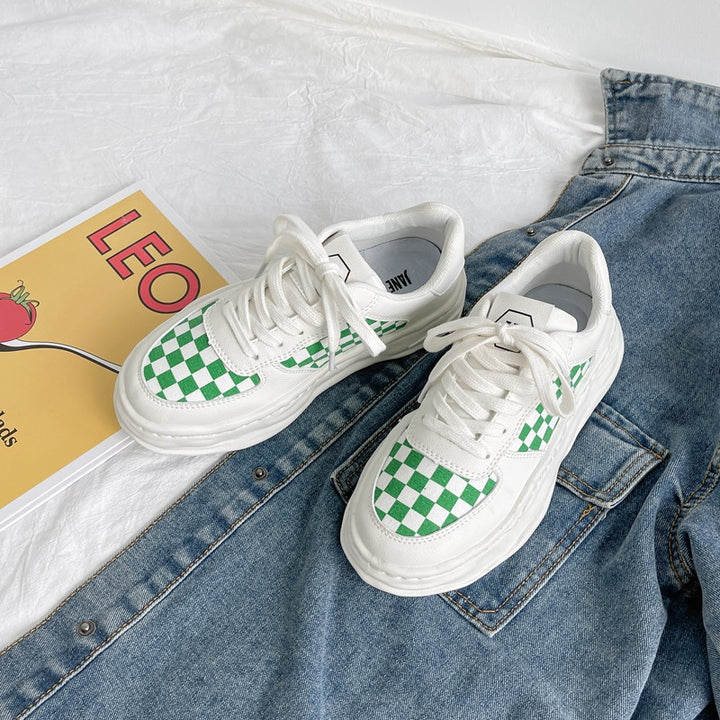 Dame Sneakers med ternet design og dæmpende sål Stilla