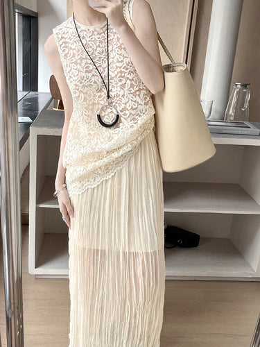 Dame elegant spidsskjole Stilla