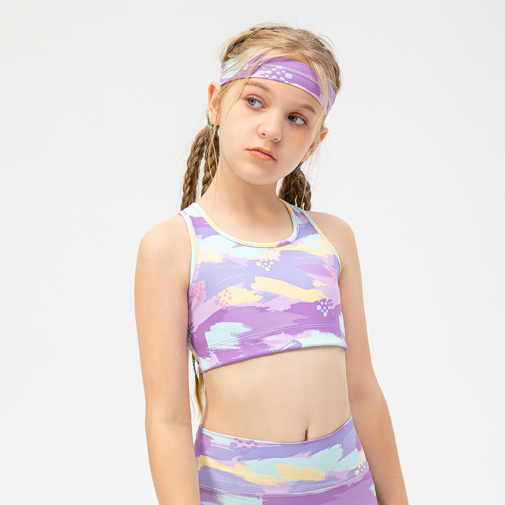 Pige sport-bustier med funktionelt design og åndbare egenskaber Stilla