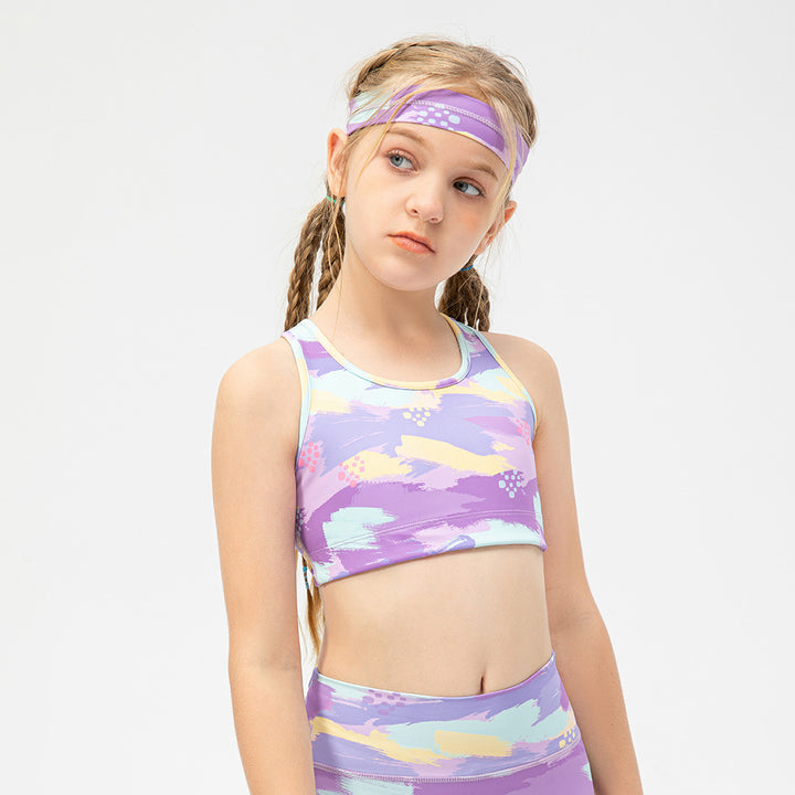 Pige sport-bustier med funktionelt design og åndbare egenskaber Stilla