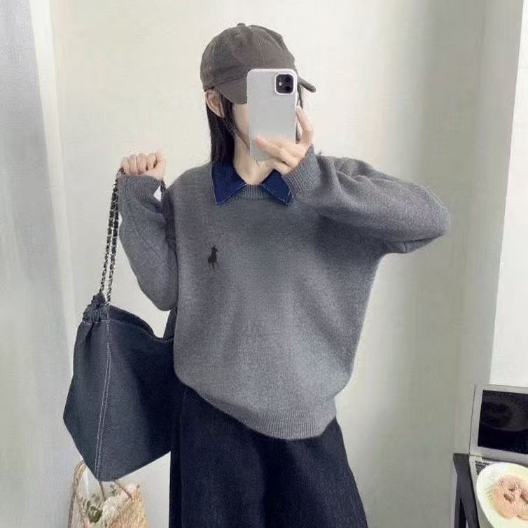 Kvinders afslappede sweater med strikket struktur i høj kvalitet Stilla