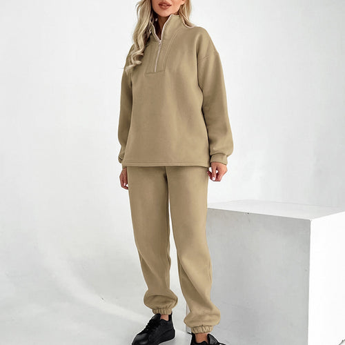 Dame sporty hoodieSweater og joggingbuks sæt Stilla