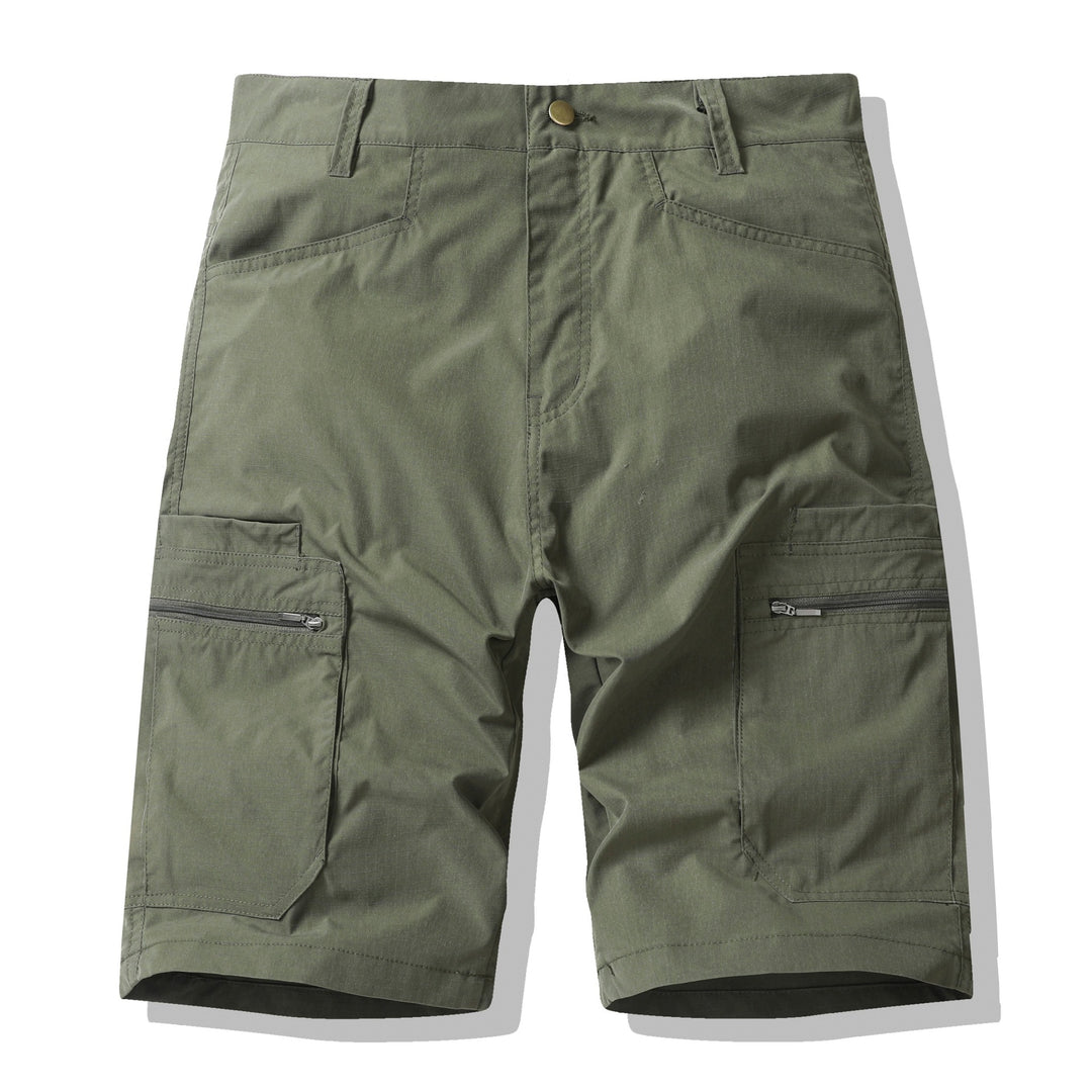 Herrer Funktions-Cargoshorts med praktiske lynlåslommer Stilla