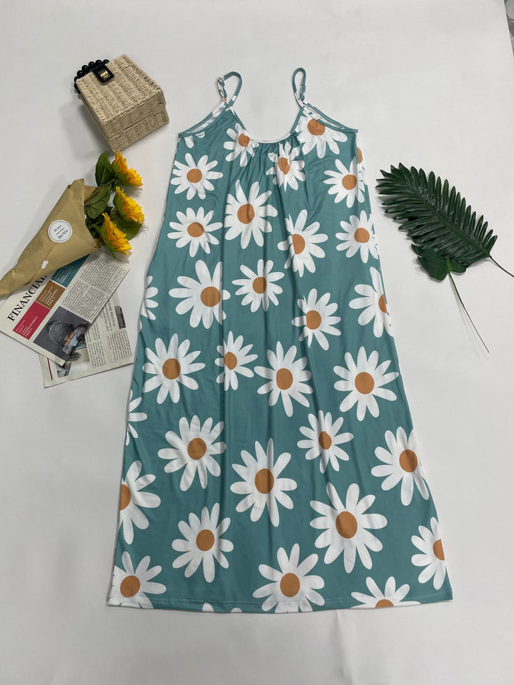 Dame Fritids Floral Maxi Kjole Stilla