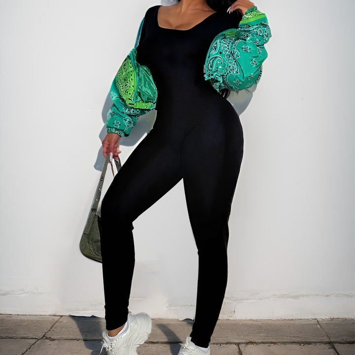 Dame Jumpsuit med figurformende design og moderne ærmelukninger Stilla