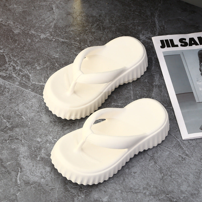Dame Plattform Flip-Flops med skridsikker sål og ergonomisk design Stilla