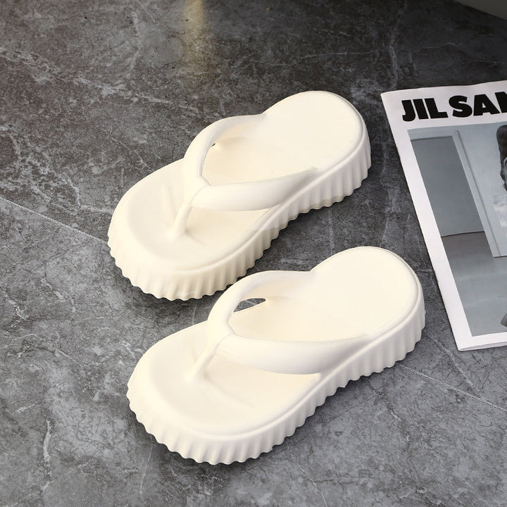 Dame Plattform Flip-Flops med skridsikker sål og ergonomisk design Stilla