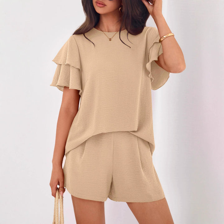 Damer Legende jumpsuit med ruffles detaljer og sidelommer Skovae