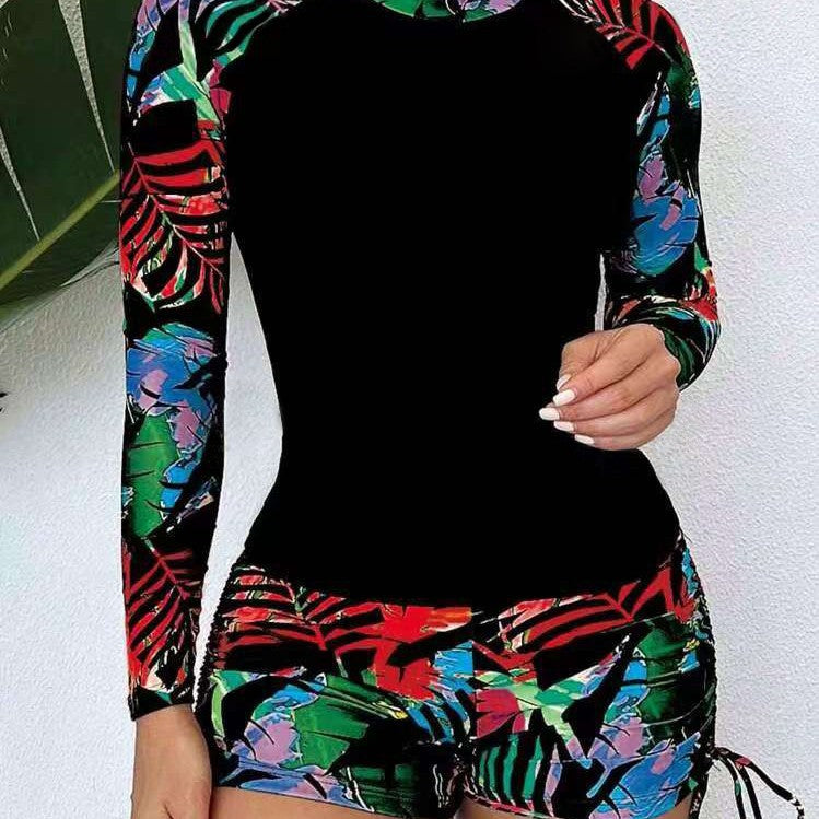 Dame Langærmet Trykt Rash Guard Sæt Stilla
