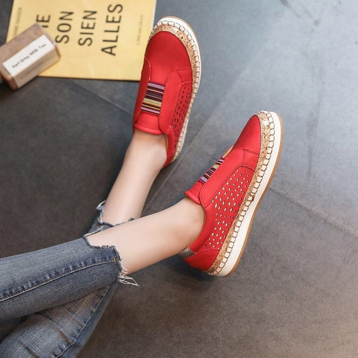 Dame Komfortable Slip-On Sneakers med åndbart overtøj og moderigtigt design Stilla