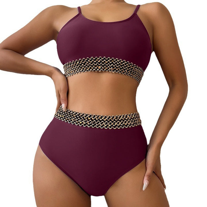 Dame Bikini-sæt med moderne design og elegant kant Stilla