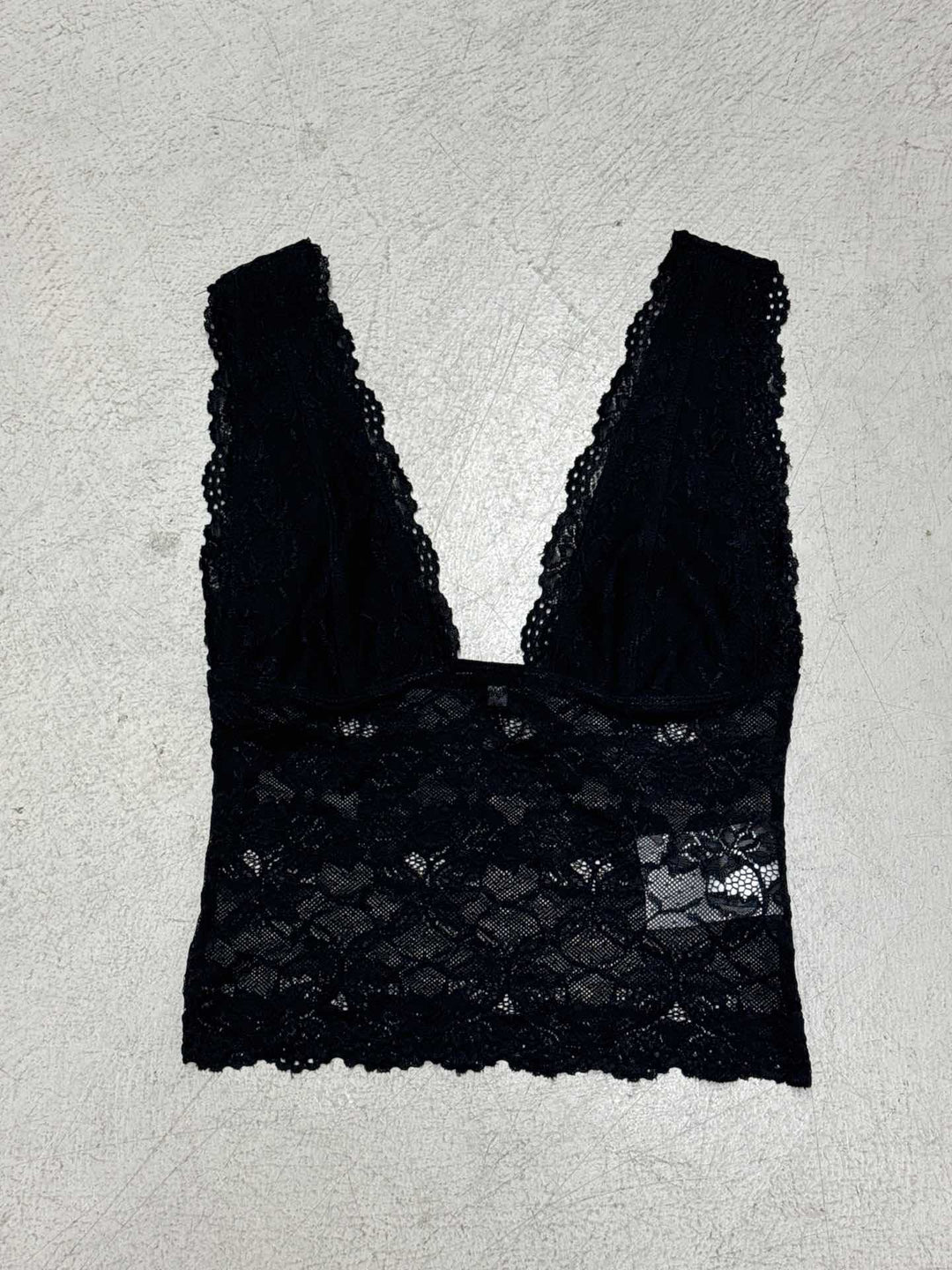 Damer-Spitze-Cami-Top med dyb V-udskæring og forførende design Skovae