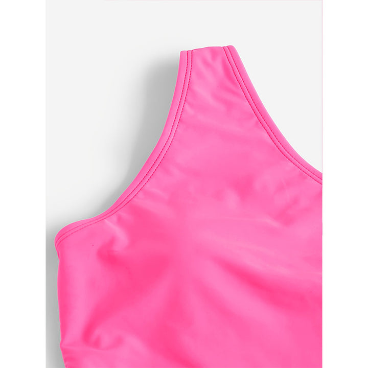 Dame One-piece badedragt med asymmetrisk top og moderne snit Skovae