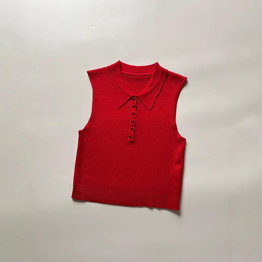 Femme Ærmeløs Polo-Top Stilla