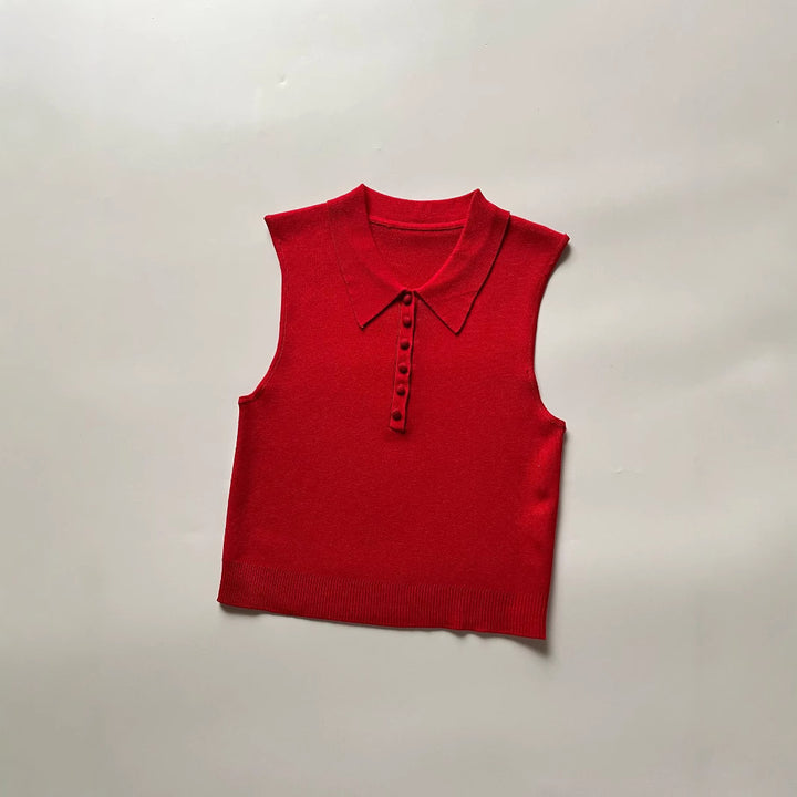 Femme Ærmeløs Polo-Top Stilla