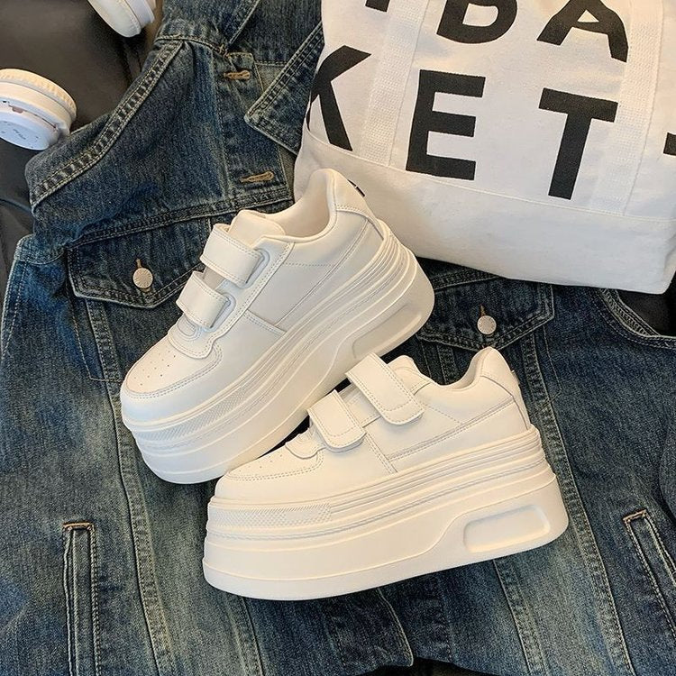 Dame Fitness Sneakers med dobbelt velcro og dæmpende plateau Stilla