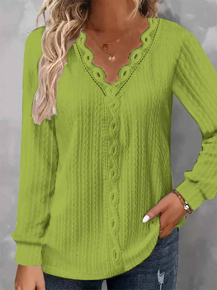 Dame Sweater med spidsstruktur Stilla