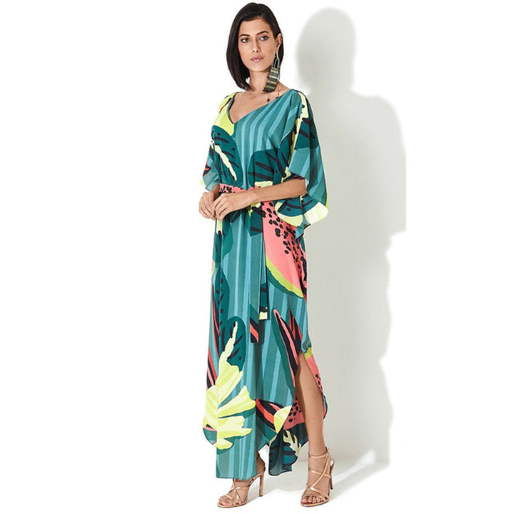 Dame Maxikjole i afslappet Boho-stil med plantebaseret design Stilla