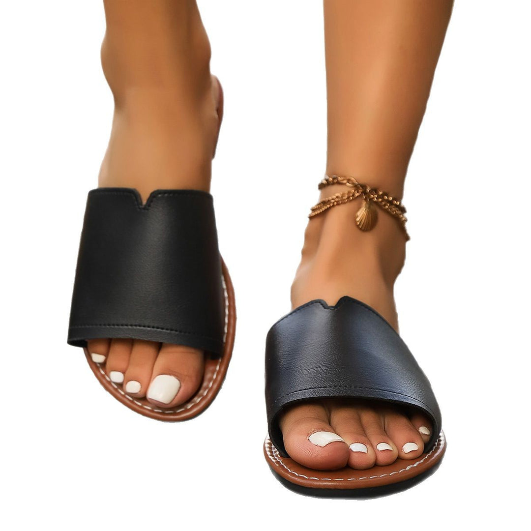 Dame elegante Mules med høj kvalitet metallic-finish og komfortabel sål Stilla