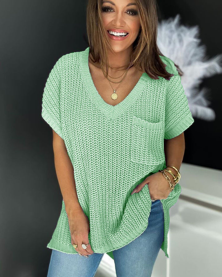 Dame Oversized Strikpullover Stilla