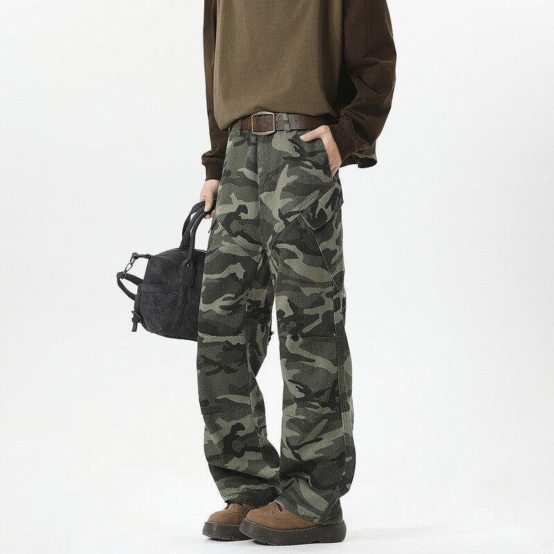 Dame Casual Løse Camo-Bukser Stilla