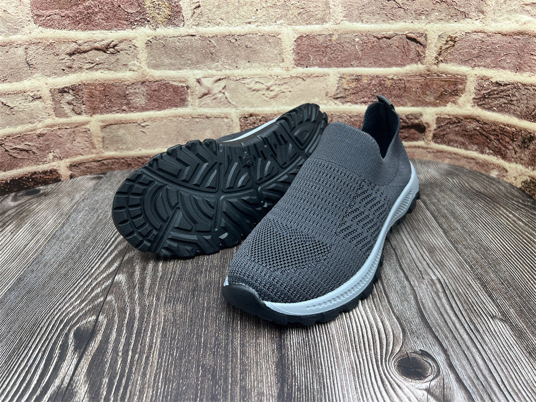 Dame Sporty Slip-On Sneakers med åndbar overfladestruktur Stilla