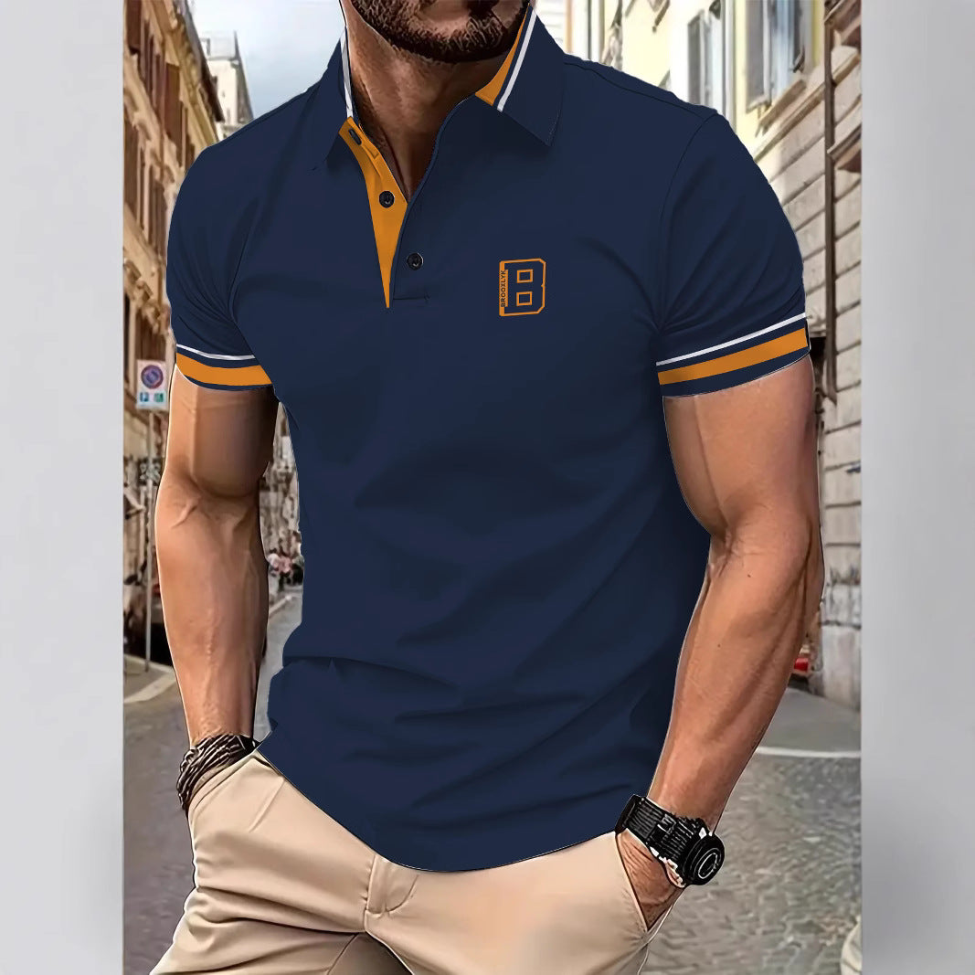 Herrer polo skjorte med kontrasterende detaljer Stilla