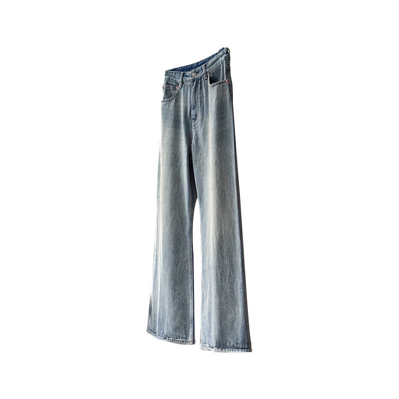 Kvinders brede skåret denim jeans med høj talje Stilla