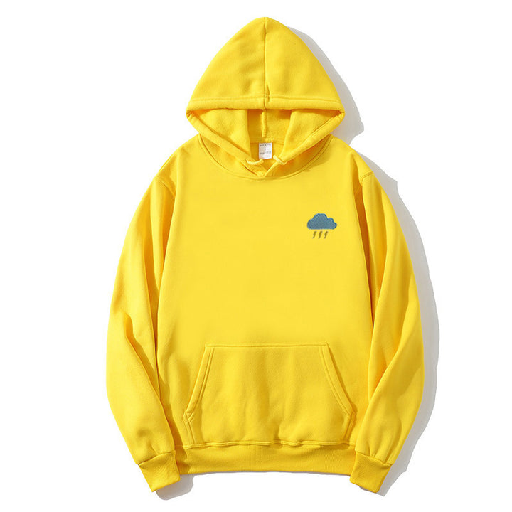 Dame hoodie med kreativ cloud design Skovae