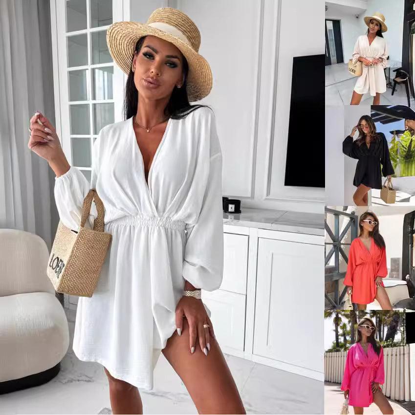 Dame elegant og afslappet kaftan med bred skæring Stilla