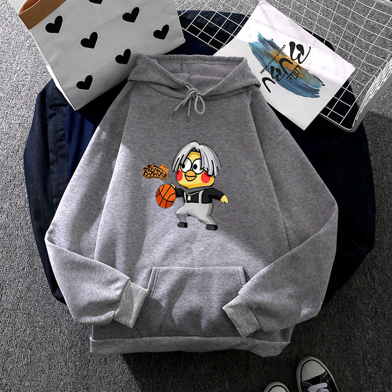 Kvinders hoodie med kreativt basketballmotiv Stilla