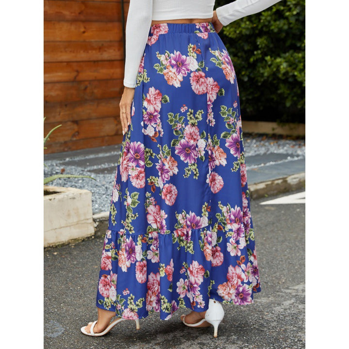 Dame Floral Maxi Nederdel Stilla