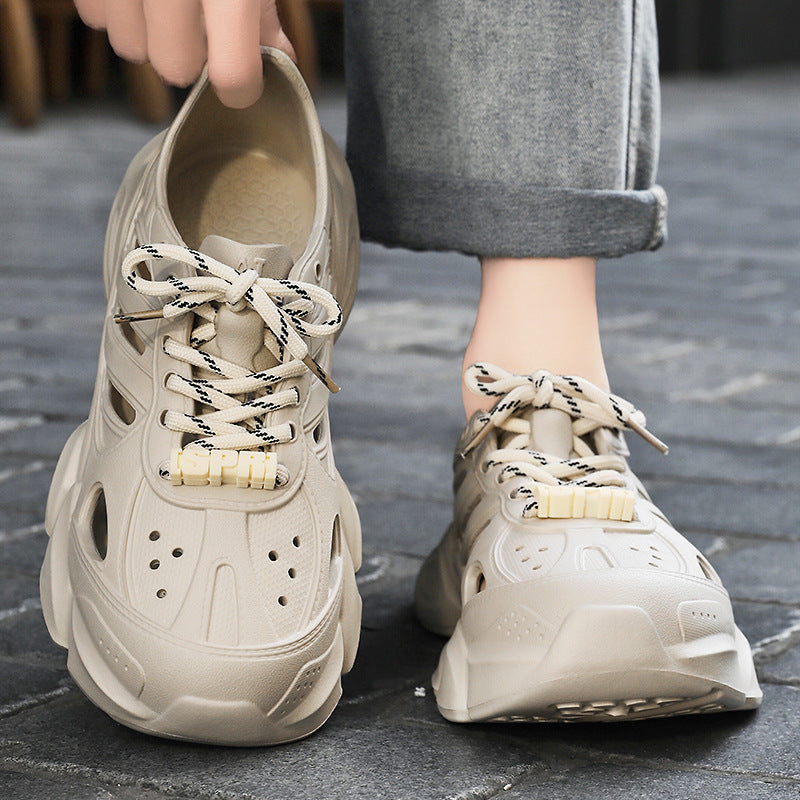 Femme Fashion-Forward Letvægts Sneakers med åndbart Cut-Out-design Stilla