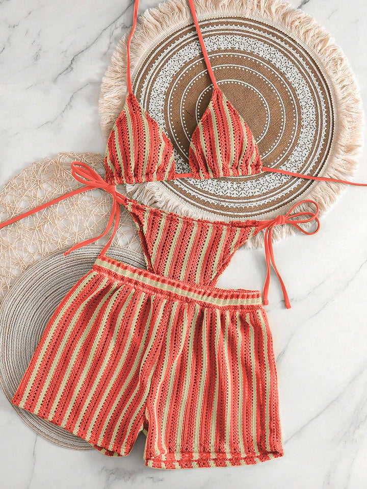 Dame To-delt Strandoutfit Skovae